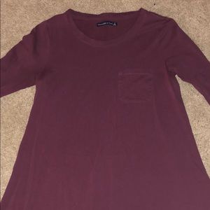 a&f long sleeve t-shirt dress